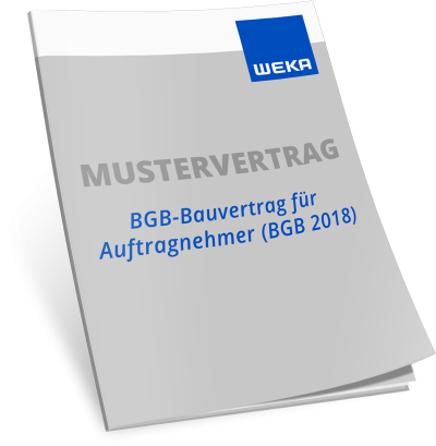 Mustervertrag BGB-Bauvertrag für Auftragnehmer - WEKA Bausoftware