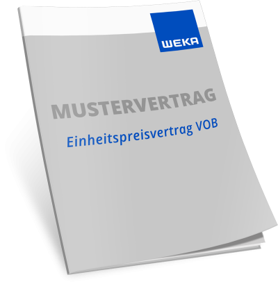 Mustervertrag Einheitspreisvertrag VOB WEKA Bausoftware