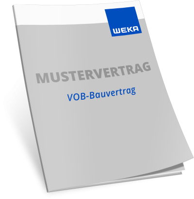 Mustervertrag VOB-Bauvertrag mit Abweichung - WEKA Bausoftware