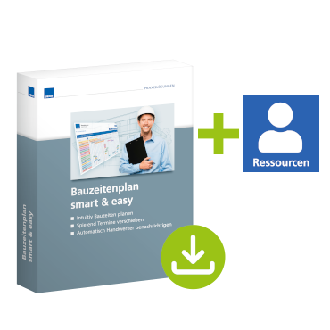 Bauzeitenplan smart & easy + Modul Ressourcenplanung - WEKA Bausoftware