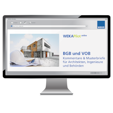 BGB und VOB Kommentare & Musterbriefe für Architekten, Ingenieure und Behörden - WEKA Bausoftware