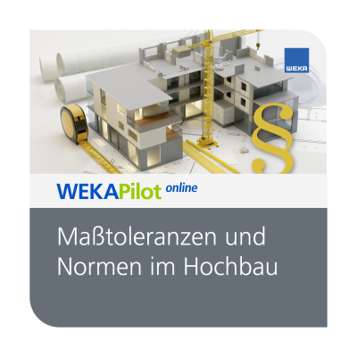 Maßtoleranzen und Normen m Hochbau - WEKA Bausoftware