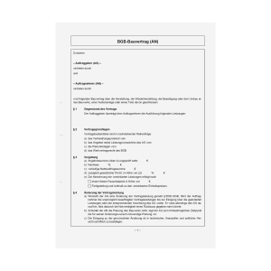Mustervertrag BGB-Bauvertrag für Auftragnehmer - WEKA Bausoftware