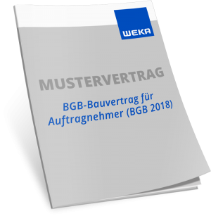 Mustervertrag BGB-Bauvertrag für Auftragnehmer - WEKA Bausoftware