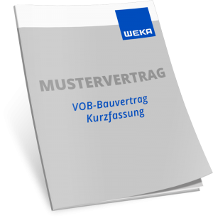 Mustervertrag VOB-Bauvertrag Kurzfassung WEKA Bausoftware