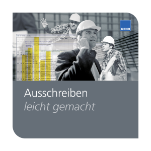 Ausschreiben leicht gemacht WEKA Bausoftware