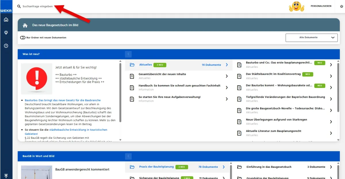 Einfach Suchen und passende Fachantwort schnell finden.