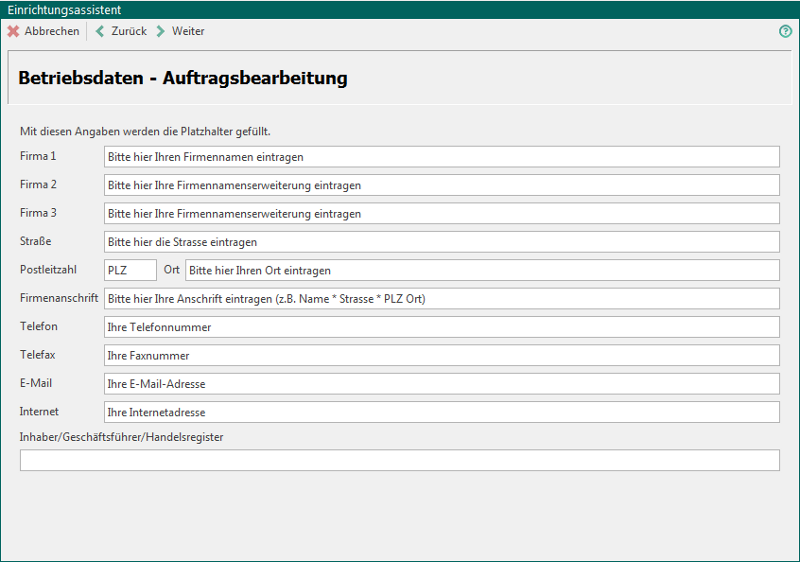 Handwerksbüro PS - Einarbeitung