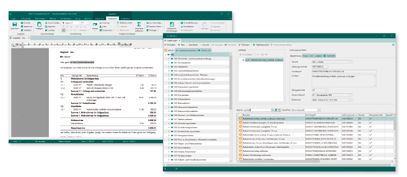 Handwerksbüro PS ist Ihr starkes Duo: Positionen und Software in einem.