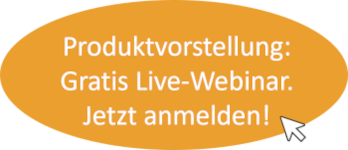 Produktpräsentation: Gratis Live-Webinar. Jetzt anmelden!