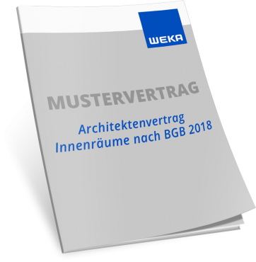 Mustervertrag Architektenvertrag Innenräume nach BGB 2018 WEKA Bausoftware