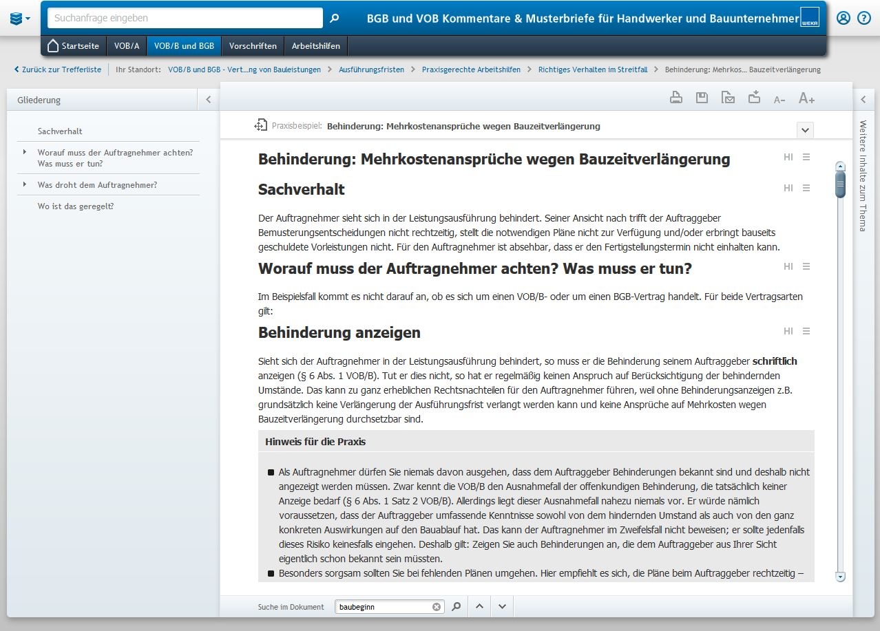 Bgb Und Vob Kommentare Musterbriefe Für Handwerker Und