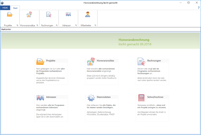 Hoai Software Zur Honorarabrechnung Nach Neuer Hoai 2013
