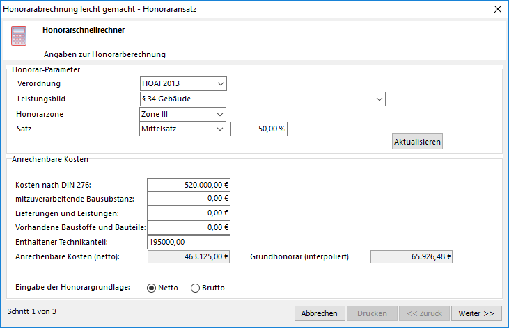 Hoai Software Zur Honorarabrechnung Nach Neuer Hoai 2013