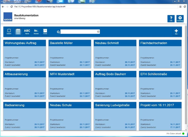 Baudokumentation Smart Easy Bautagebuch Software App