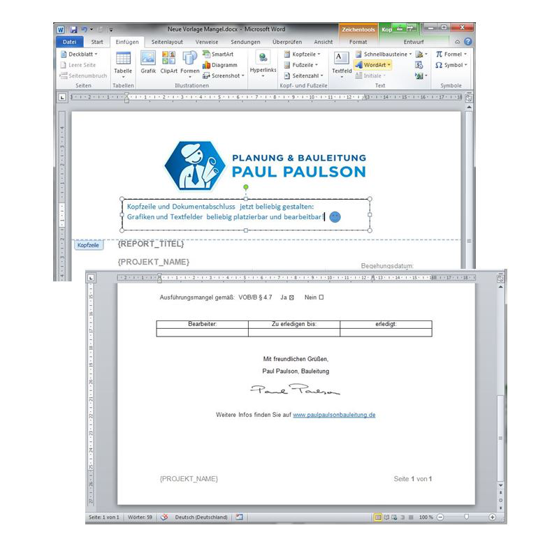 Baudokumentation Smart Easy Bautagebuch Software App Bewerbungsvorlagen ⇒ im microsoft word format openoffice vorlagen jederzeit wiederverwendbar jetzt kostenlos muster downloaden. baudokumentation basis
