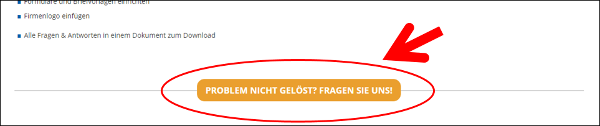 Problem nicht gelöst? Fragen Sie uns!